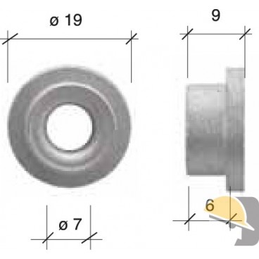 BOCCOLA PASSAFILO mm  7