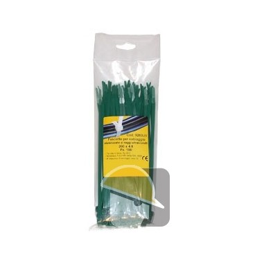 FASCETTA CABLAGGI POLTEK VERDE STABILIZZATA UV 3,6x140