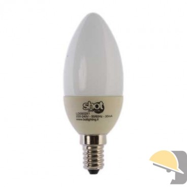 LAMPADA SHOT LED PRO OLIVA E14 2W 140lm 2600°K