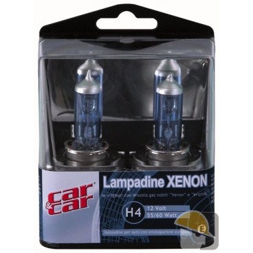 LAMPADINA AUTO COPPIA XENON H4 12V