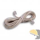 PROLUNGA PER TELEFONO LINEARE 4C ml 3 2 PLUG 6/4 BIANCO