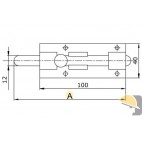 IBFM CATENACCIO PORTALUCCHETTO TONDO INOX mm 150