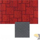 TAPPETO A METRO SERIE DECO ml 25 MATTONCINO ROSSO