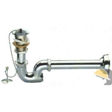 SIFONE LAVABO OTTONE CROMATO S/PILETTA 1"1/4