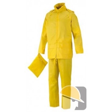 COMPLETO ISSA POLIESTERE/PVC GIALLO tg. XL