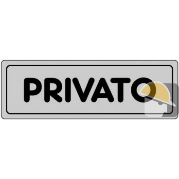 ETICHETTA ADESIVA "PRIVATO" cm 15x5