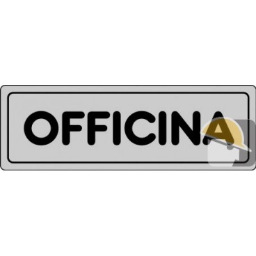 ETICHETTA ADESIVA "OFFICINA" cm 15x5