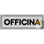 ETICHETTA ADESIVA "OFFICINA" cm 15x5