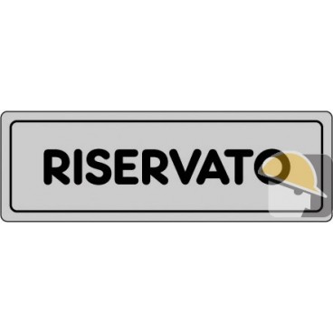 ETICHETTA ADESIVA "RISERVATO" cm 15x5