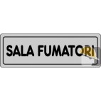 ETICHETTA ADESIVA "SALA FUMATORI" cm 15x5