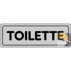 ETICHETTA ADESIVA "TOILETTE" cm 15x5