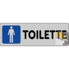 ETICHETTA ADESIVA "TOILETTE UOMO" cm 15x5