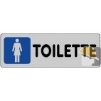 ETICHETTA ADESIVA "TOILETTE DONNA" cm 15x5