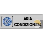 ETICHETTA ADESIVA "ARIA CONDIZIONATA" cm 15x5