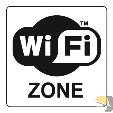 ETICHETTA ADESIVA PLEXIGLASS SECUR WI-FI ZONE