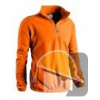 FELPA PILE MEZZA ZIP ARANCIO tg. XL