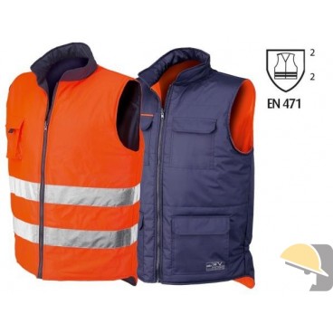 GILET ISSA REVERSE ALTA VISIBILITA' ARANCIO EN471 tg. S