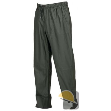 PANTALONE ISSA POLIURETANO LLUVIA FODERATO VERDE tg. L