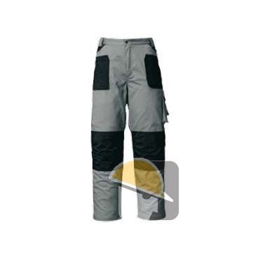 PANTALONE ISSA STRETCH GRIGIO/NERO FODERATO tg. L