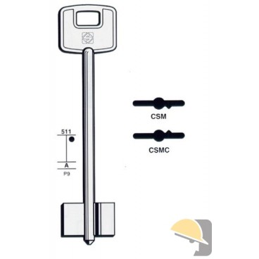 CHIAVE SILCA DOPPIAMAPPA CISA 5CS2P