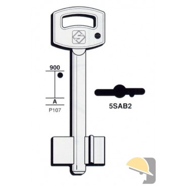 CHIAVE SILCA DOPPIAMAPPA SAB 5SAB4