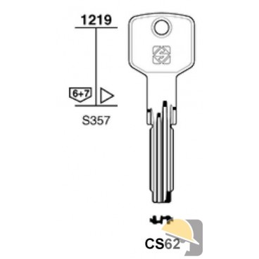 CHIAVE SILCA PUNZONATA CISA CS115