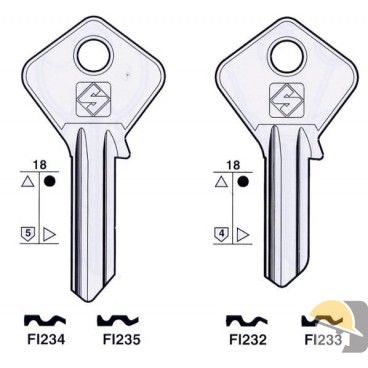 CHIAVE SILCA OLC per FIAM FI235