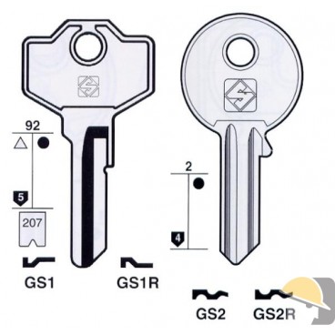 CHIAVE SILCA OLC per GIUSSANI GS1