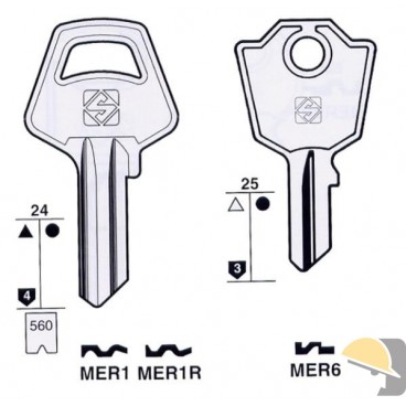 CHIAVE SILCA OLC per MERONI MER35R