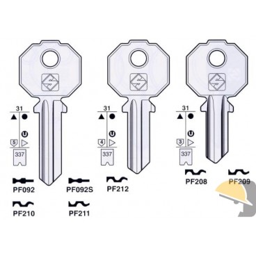 CHIAVE SILCA OLC per PREFER PF070