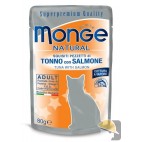 MONGE CAT BUSTA NATURAL tonno/salmone gr.80
