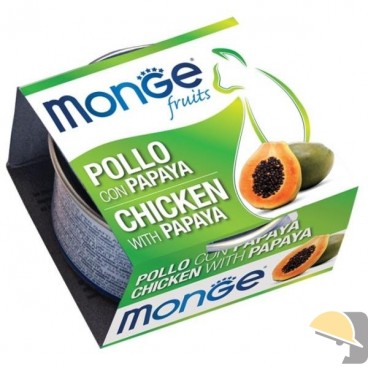 MONGE CAT FRUIT pollo con papaya gr 80