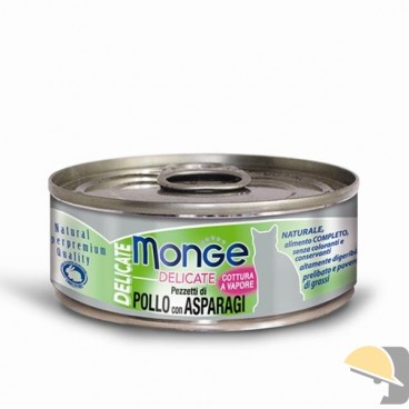 MONGE CAT SUPERPREMIUM DELICATE gr.80 pollo/asparagi