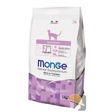 MONGE CAT SECCO STERILIZED POLLO gr.400