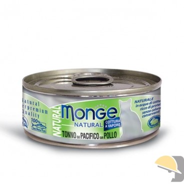 MONGE CAT SUPERPREMIUM NATURAL gr.80 tonno pacifico/pollo