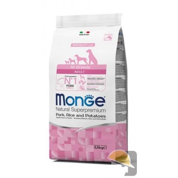 MONGE DOG ALL BREEDS ADULT MAIALE RISO PATATE Kg.12