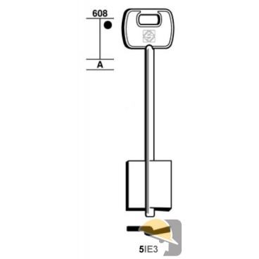 CHIAVE SILCA DOPPIAMAPPA ISEO 5IE11