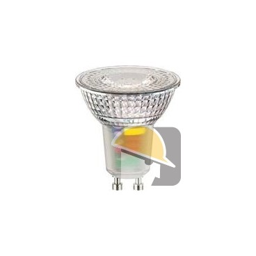 LAMPADA SHOT LED STD GU10 ALL-GLASS 5W 410lm 3000°K