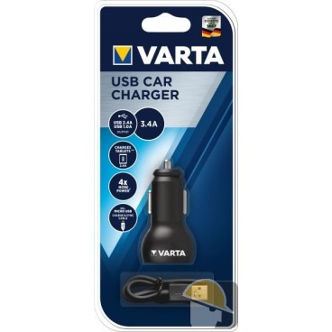 VARTA DOPPIO CARICATORE DA AUTO