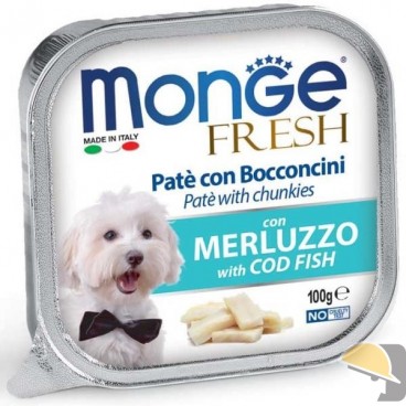 MONGE DOG FRESH gr.100 MERLUZZO