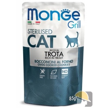 MONGE CAT BUSTA GRILL STERILIZED TROTA gr 85