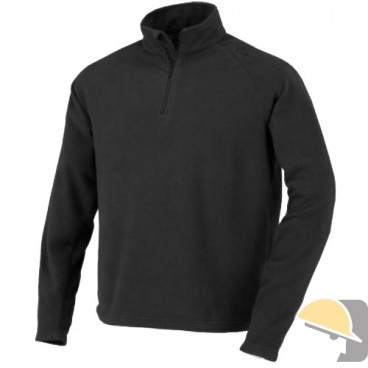 FELPA ISSA MONVISO PILE MEZZA ZIP NERO tg. XL