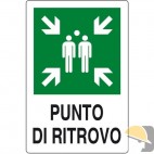 CARTELLO ALL. "PUNTO DI RITROVO" cm 20x30