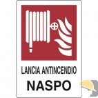 CARTELLO ALL. "LANCIA ANTINCENDIO NASPO" cm 20x30