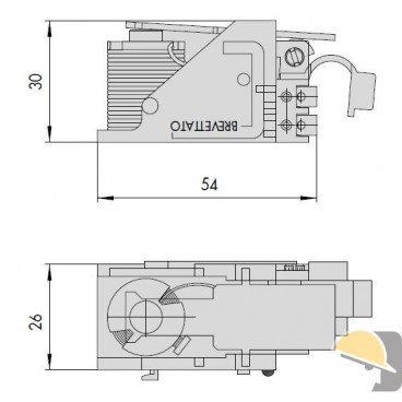 BOBINA REGOLABILE 12V SX PER ELETTROSERRATURE CISA