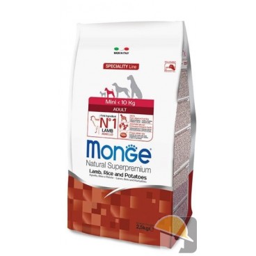 MONGE DOG MINI ADULT AGNELLO RISO PATATE gr.800