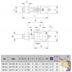 COMUNELLO CARDINE A FASCETTA CON BUSSOLA M18 d. 30