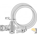 LUCCHETTO VIRO ANTIFURTO SPIRALE d. 12 x 1500 mm