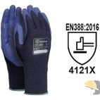 GUANTO ISSA NYLON 18 AGHI LIGHT SPALMATURA NITRILE tg. 10