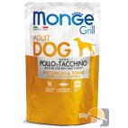 MONGE DOG GRILL BUSTE pollo/tacch. gr.100